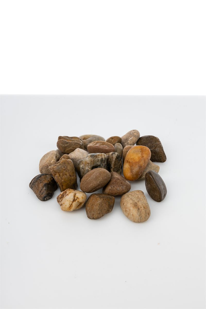 1KG Decorative Medium River Rocks -- 24 Per Case