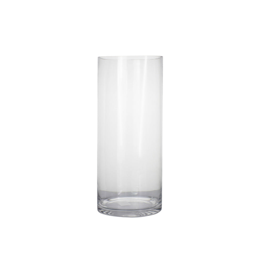 14 Inch Clear Cylinder Glass Vase 6"W x 14"H -- 6 Per Case