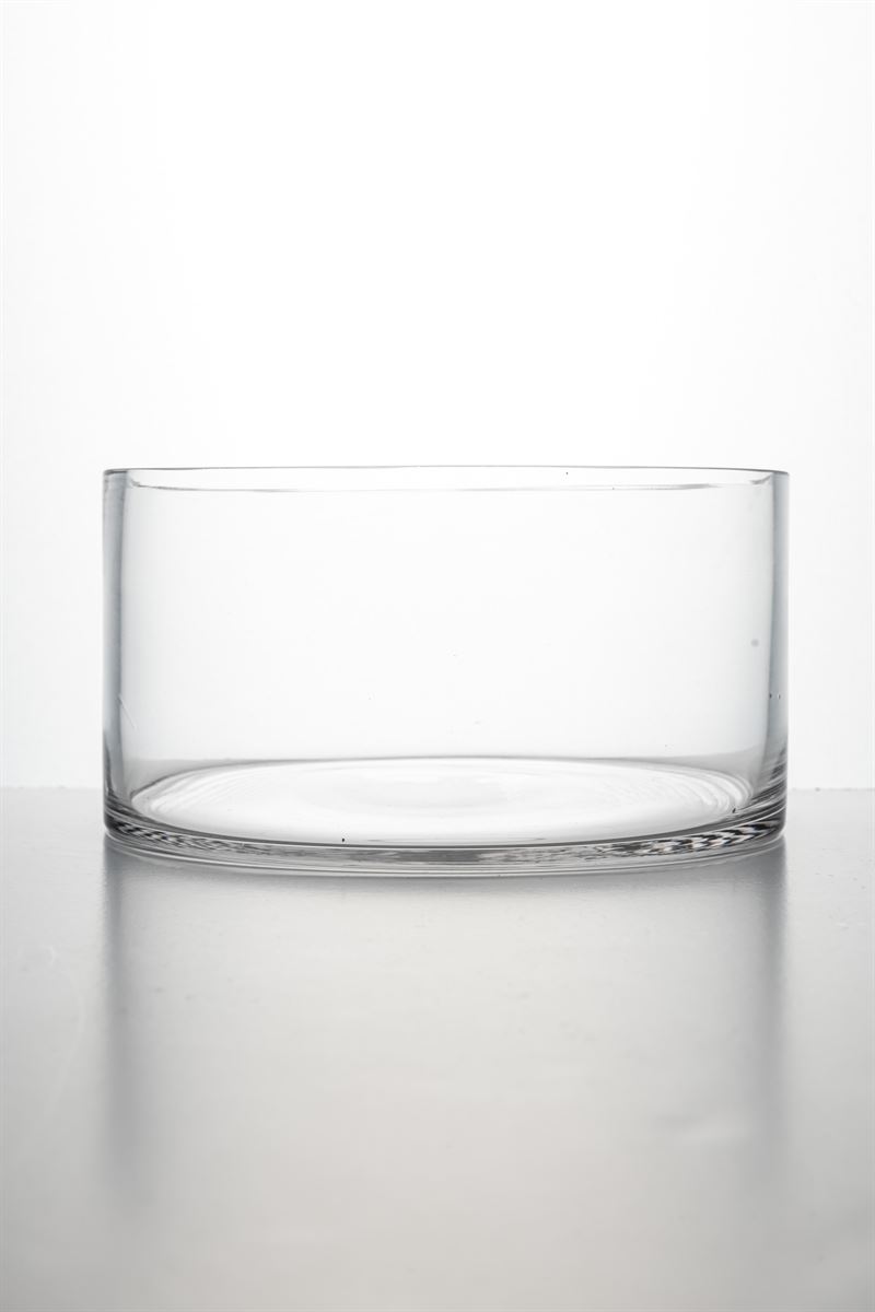 4 Inch Clear Cylinder Glass Vase 8W x 4H -- 8 Per Case