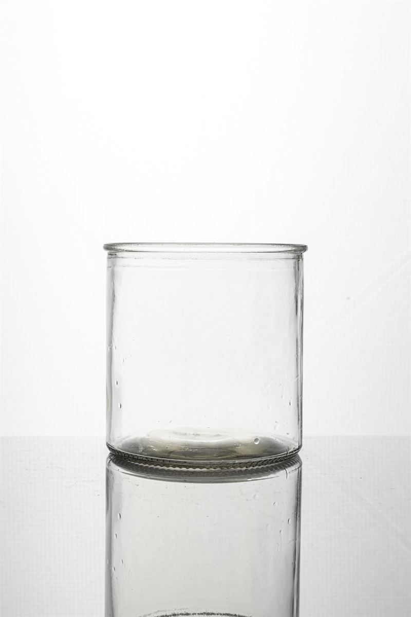 4 Inch Clear Cylinder Glass Vase 4W x 4H -- 12 Per Case