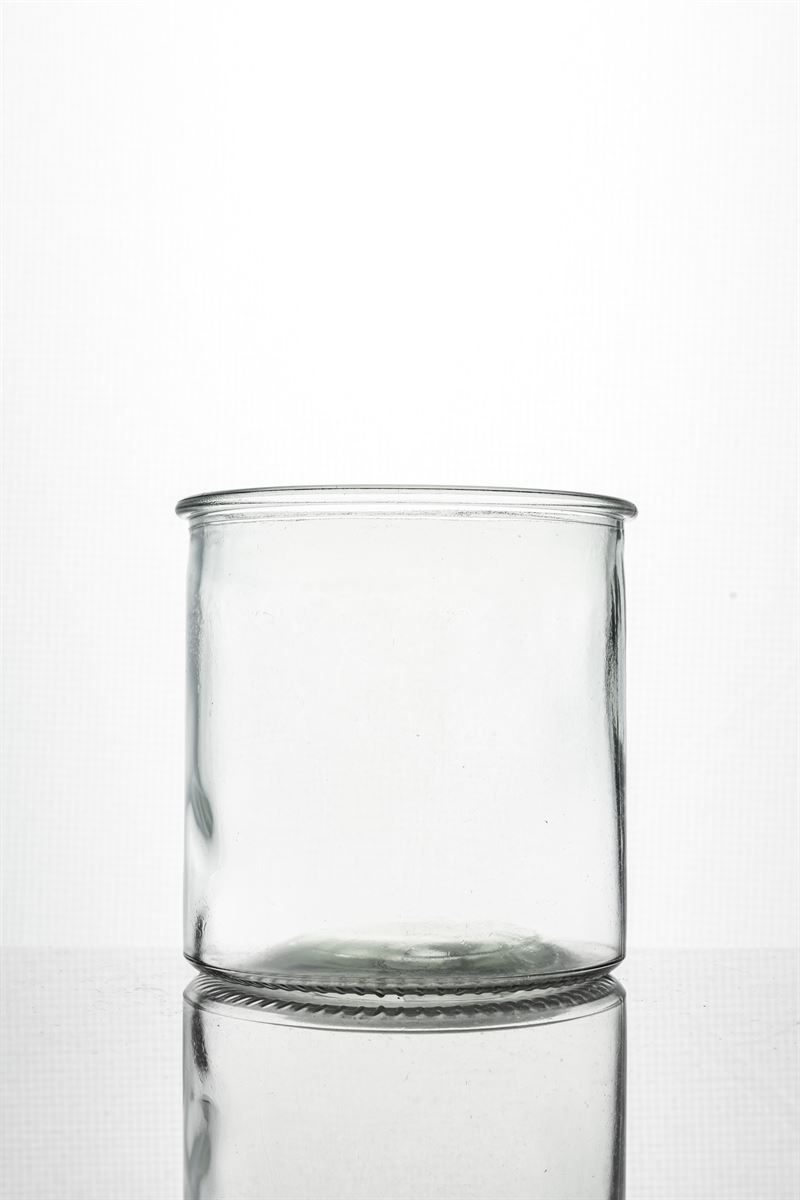 5 Inch Clear Cylinder Glass Vase 4.75W x 5H -- 24 Per Case