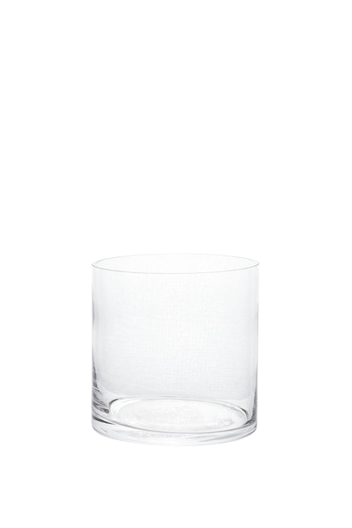 4 Inch Clear Cylinder Glass Vase 4"W x 4"H -- 24 Per Case