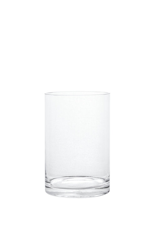 6 Inch Clear Cylinder Glass Vase 4W x 6H -- 12 Per Case
