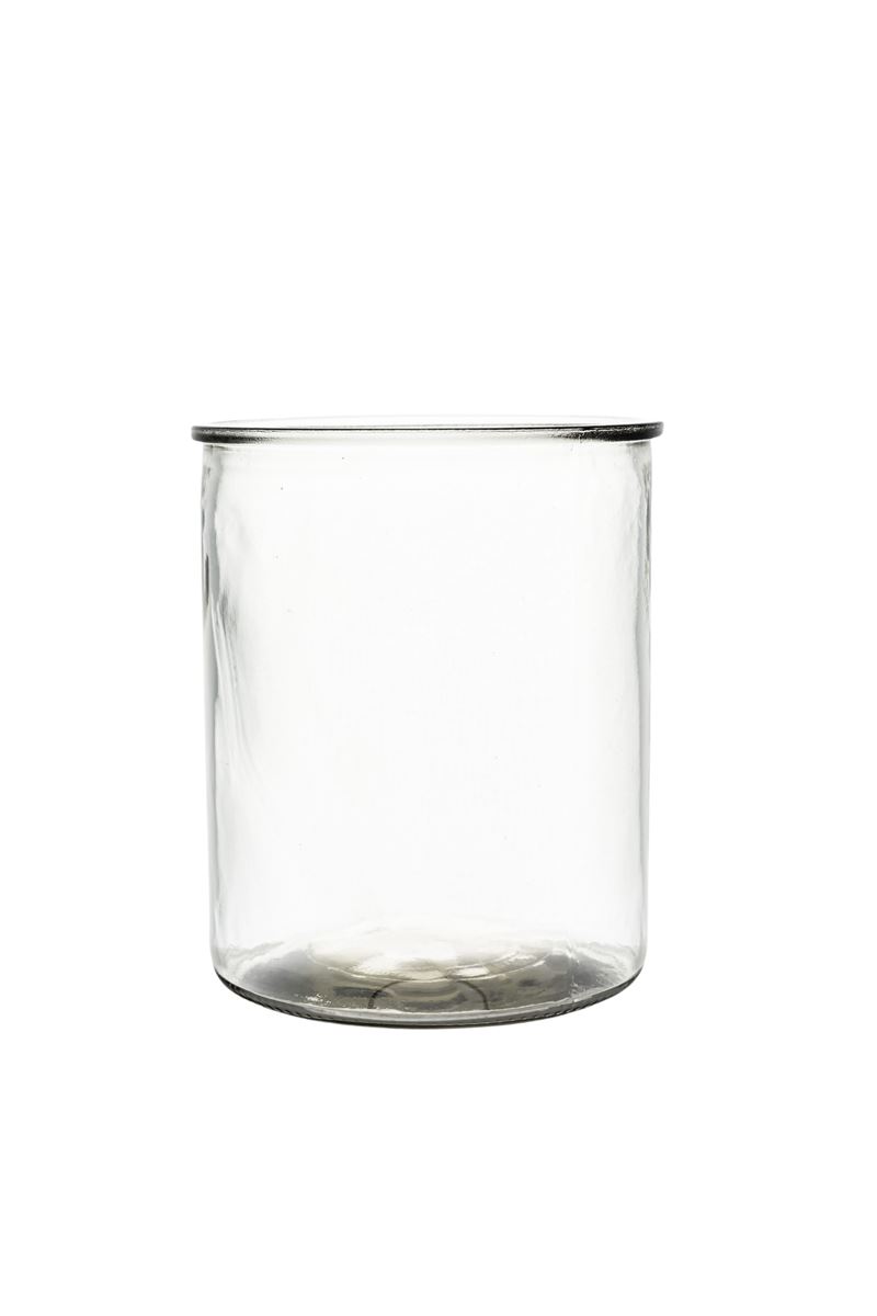 6 Inch Clear Cylinder Glass Vase 4.75"W x 6"H -- 12 Per Case