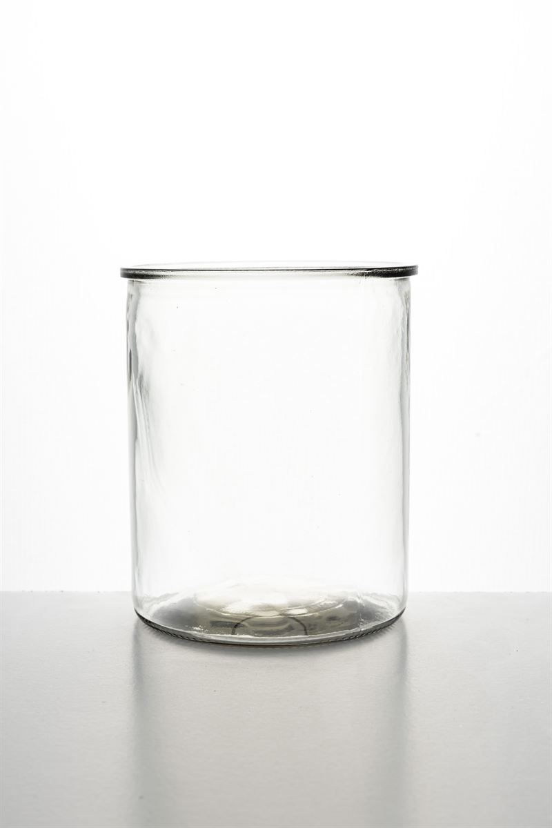 6 Inch Clear Cylinder Glass Vase 4.75W x 6H -- 12 Per Case