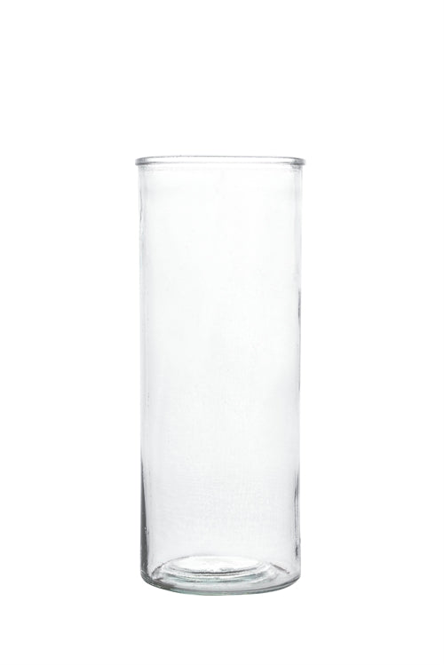 10 Inch Clear Cylinder Glass Vase 4w x 10H -- 12 Per Case