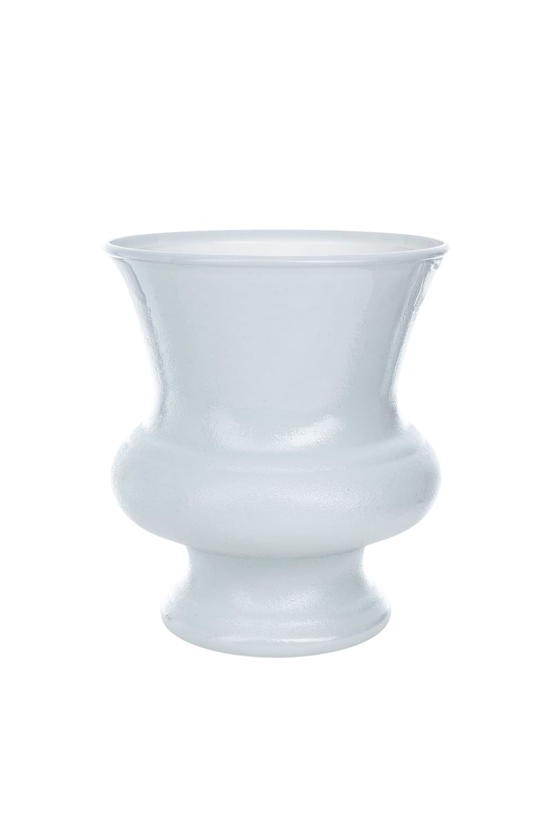 10 Inch White Plastic Urn 8"W X 10"H -- 6 Per Case