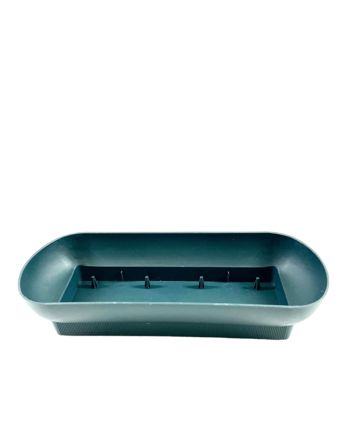 2.5 Inch Green Oval Plastic Bowl 10.5"L x 4.5"W x 2.5"H -- 48 Per Case