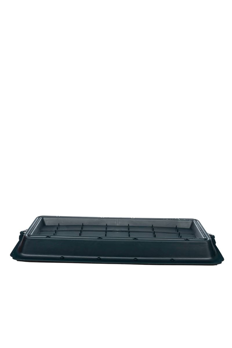 18 Inch Green Deluxe Casket Plastic Planter 18"L x 9.5"H -- 24 Per Case