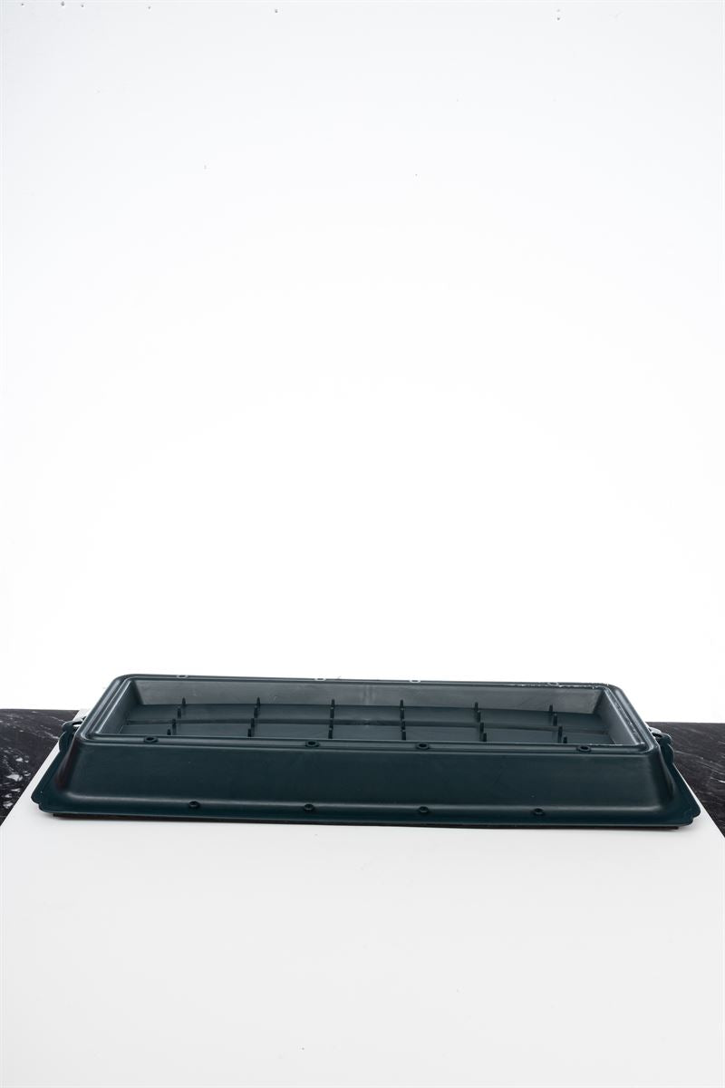 18 Inch Green Deluxe Casket Plastic Planter 18L x 9.5H -- 24 Per Case