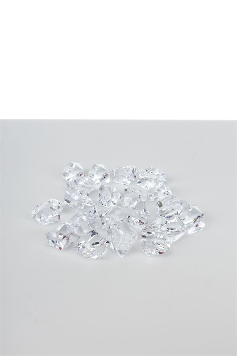 Clear Acrylic Gems -- 24 Per Case
