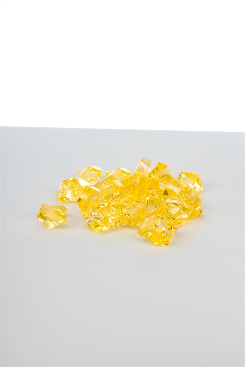 Gold Acrylic Gems -- 24 Per Case