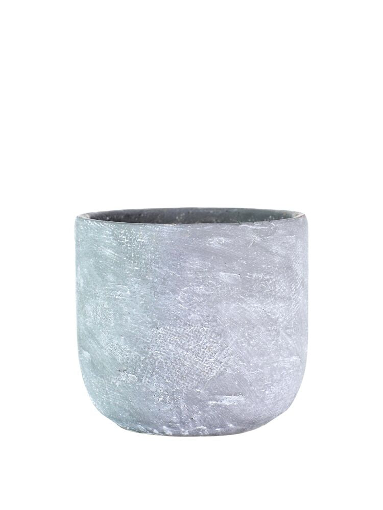 6.5 Inch Gray Bullet Cement Planter 6.5W x 6.5H -- 6 Per Case