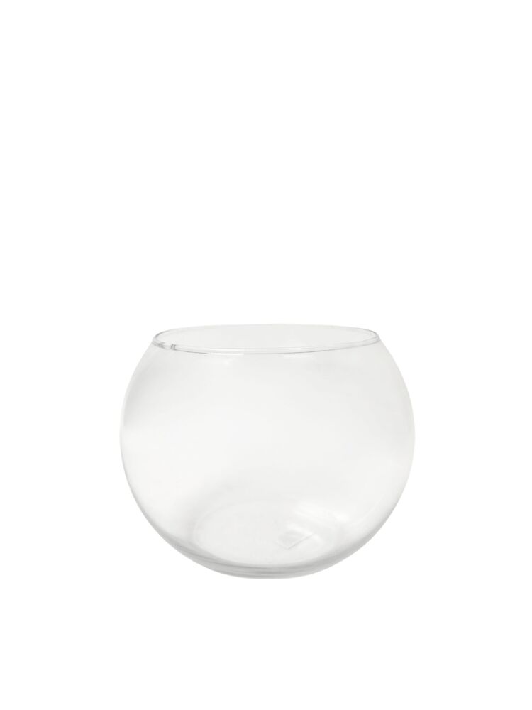 6.5 Inch Clear Fishbowl Glass Vase 6O x 8W x 6.5H -- 2 Per Case