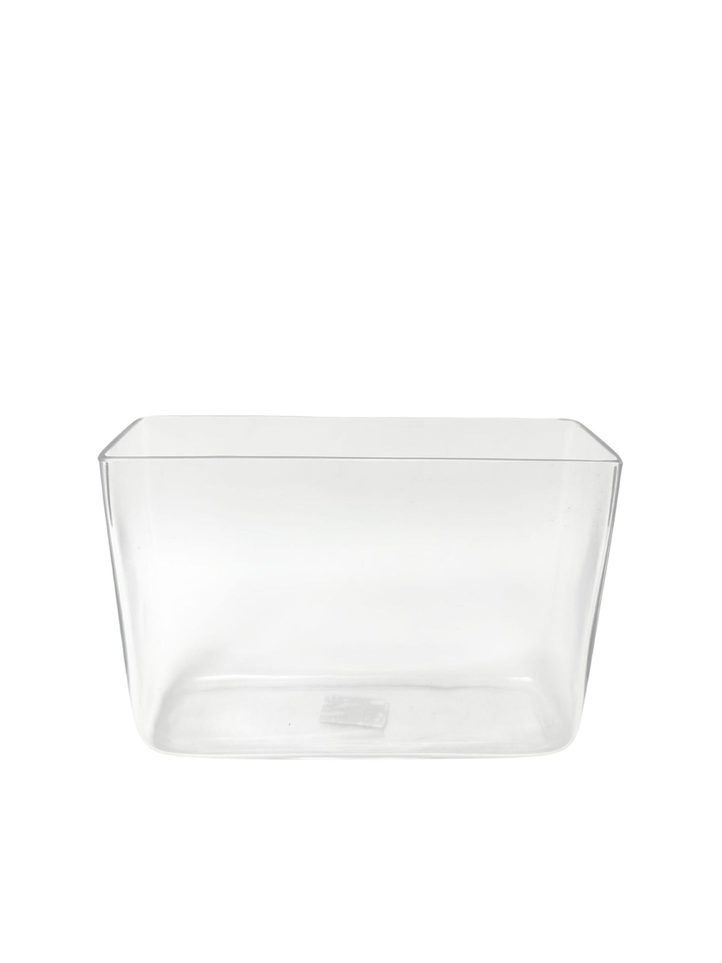 7 Inch Clear Rectangle Glass Vase 3"W x 10"L x 7"H -- 6 Per Case