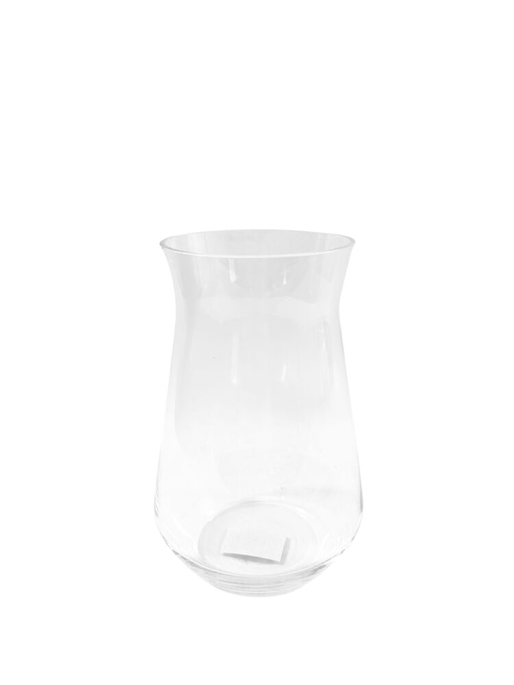 8.25 Inch Clear Belly Glass Vase 5.25"W x 8.25"H -- 12 Per Case