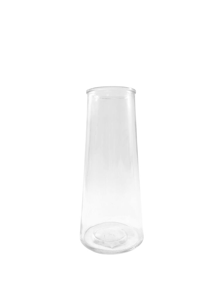 9 Inch Clear Cylinder Glass Vase 3"W x 9"H -- 12 Per Case