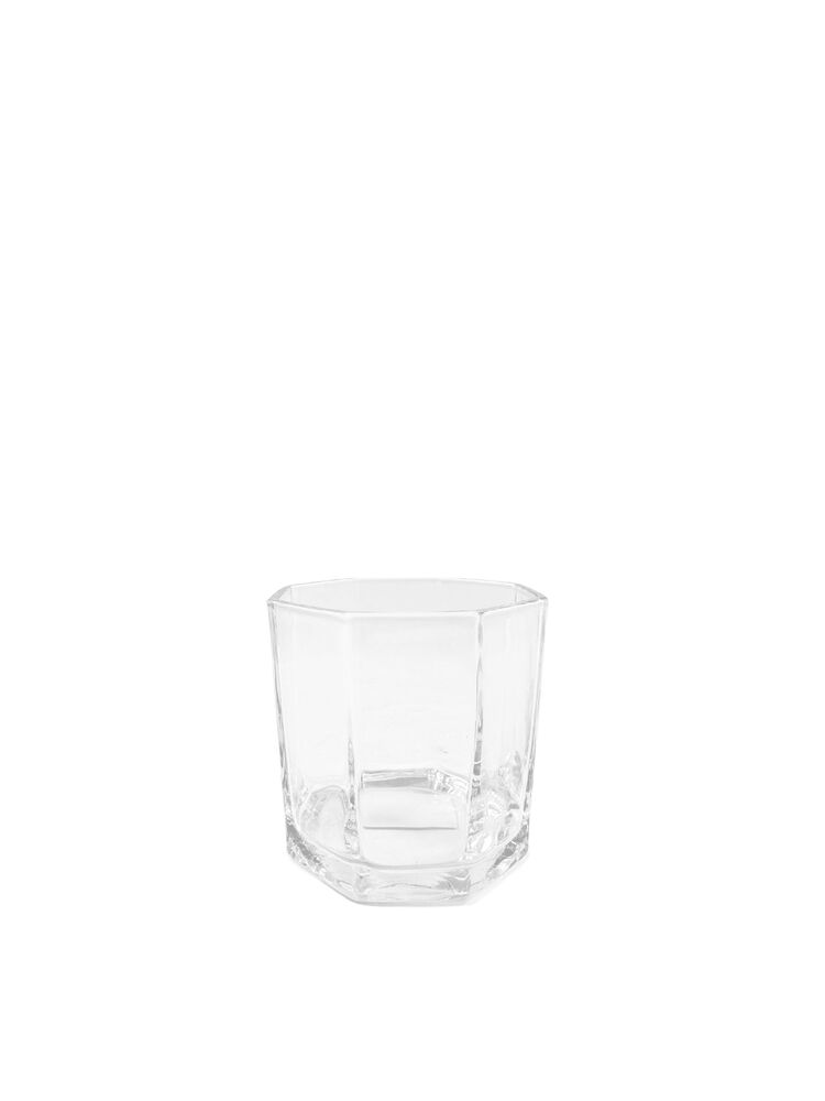 4 Inch Clear Octagon Glass Vase 4L x 4W x 4H -- 12 Per Case