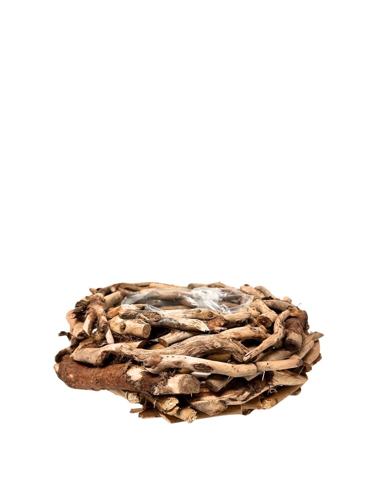 7 Inch Round Wood Planter 10"W x 10"L x 7"H -- 40 Per Case