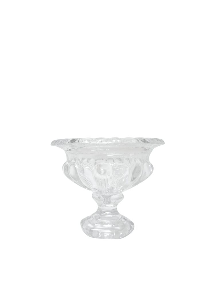 6.5H Crystal Bowl Pedestal Glass Vase 7.75W x 6.5H -- 12 Per Case