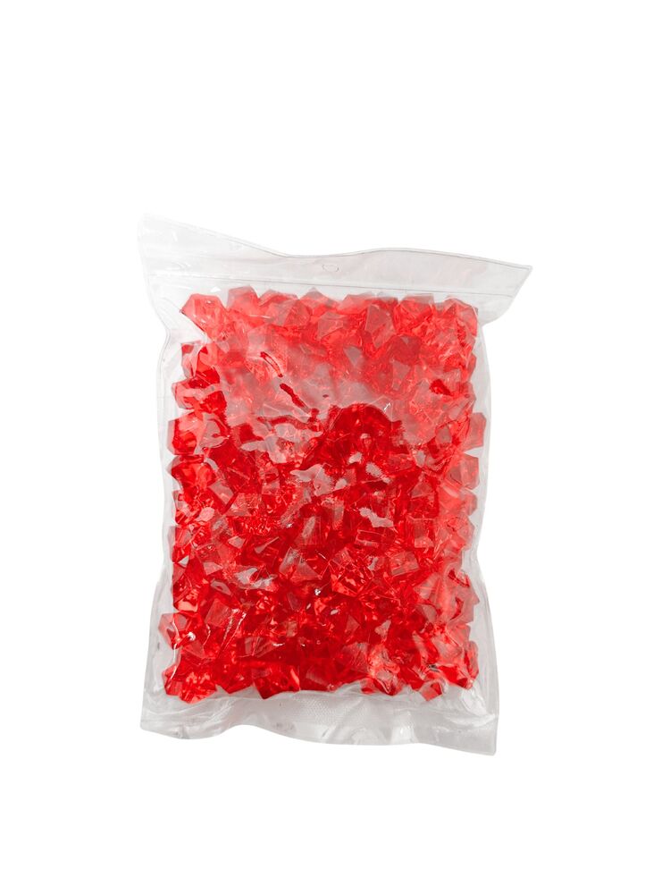 Red Acrylic Gems -- 24 Per Case