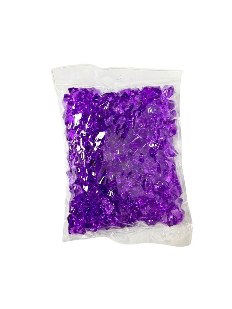 Purple Acrylic Gems -- 24 Per Case