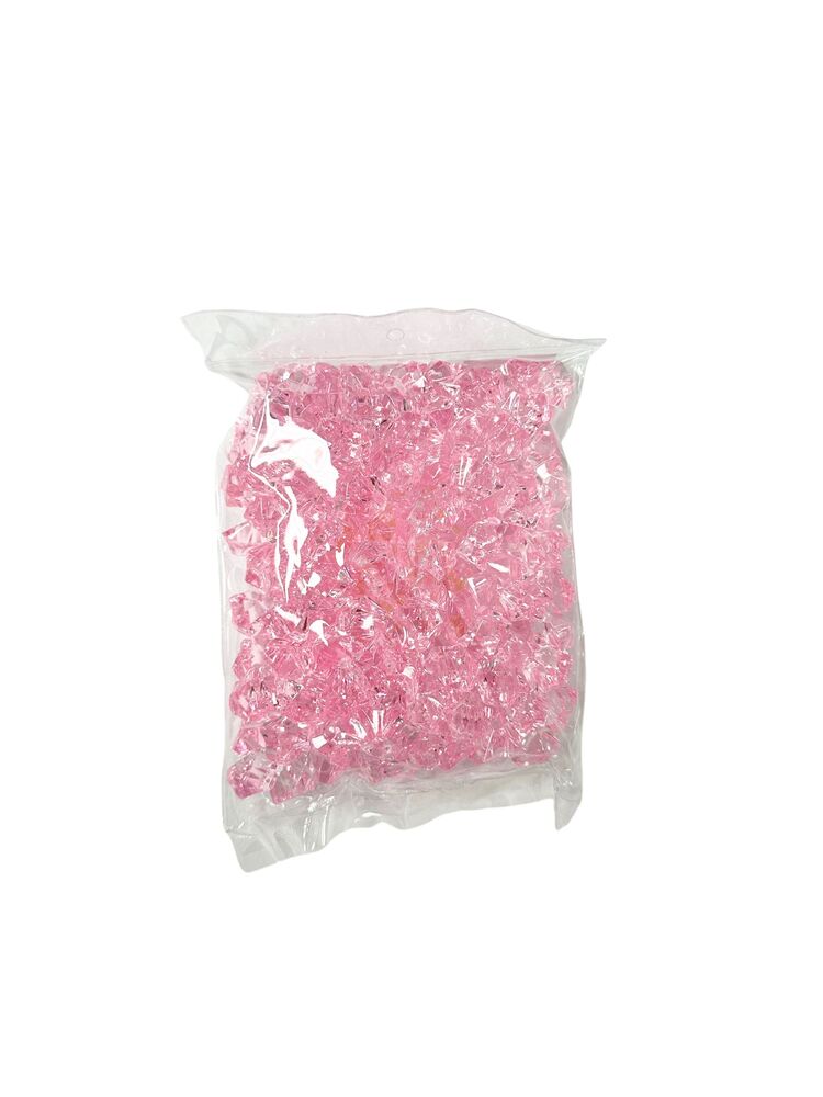 Pink Acrylic Gems -- 24 Per Case