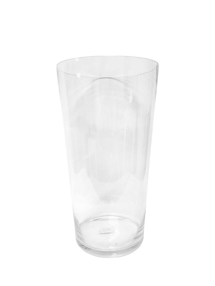16 Inch Clear Cup Glass Vase 9"W x 16"H -- 2 Per Case