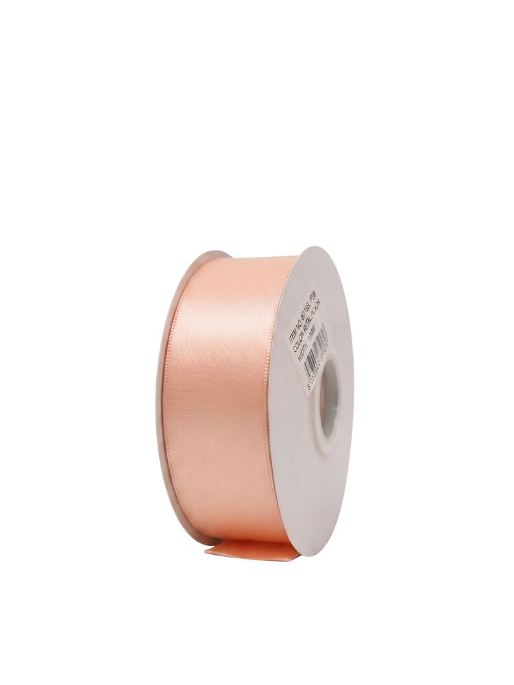 1.5 Inch Polyester Single Satin Ribbon (50 Yards) - Petal Peach -- 9 Per Case