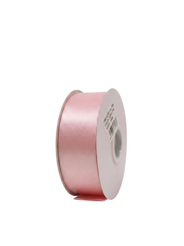 1.5 Inch Polyester Single Satin Ribbon (50 Yards) - Rose Pink -- 9 Per Case