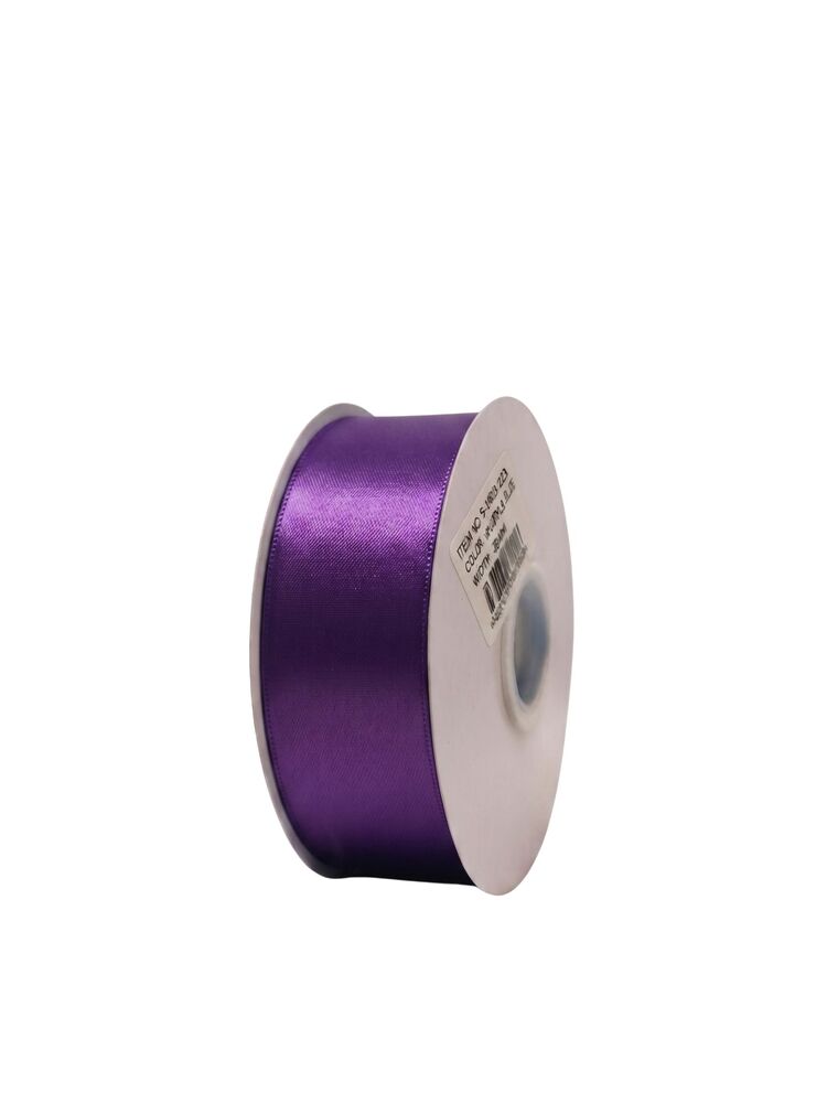 1.5 Inch Polyester Single Satin Ribbon (50 Yards) - Purple -- 9 Per Case