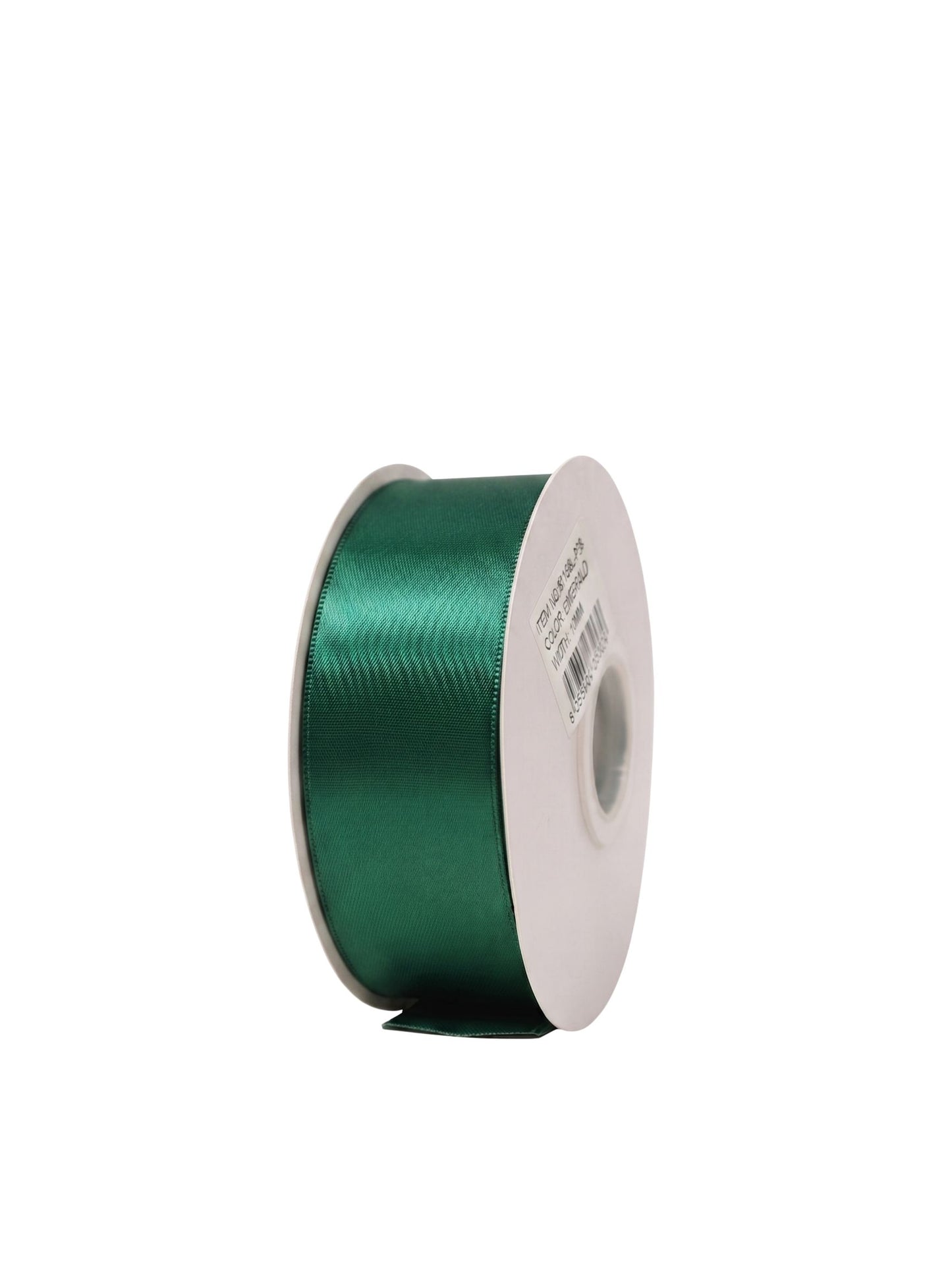 1.5 Inch Polyester Single Satin Ribbon (50 Yards) - Emerald -- 9 Per Case