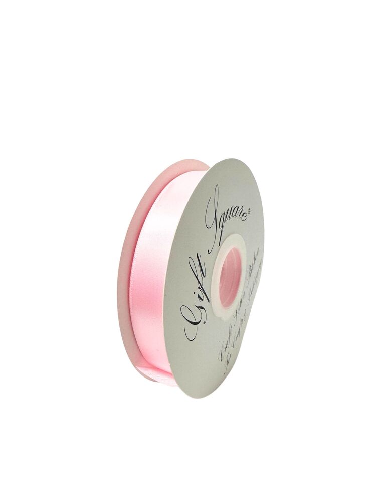 7/8 Inch Polyester Single Satin Ribbon (50 Yards) - Light Pink -- 13 Per Case