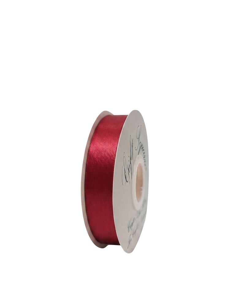 7/8 Inch Polyester Single Satin Ribbon (50 Yards) - Red -- 13 Per Case