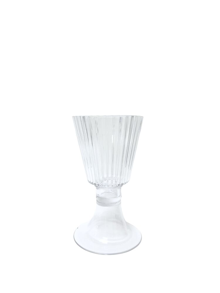 10 Inch Clear Cone Pedestal Glass Vase 5.5"W x 10"H -- 6 Per Case