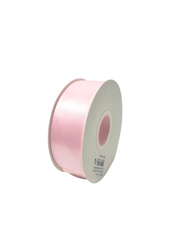 1.5 Inch Polyester Single Satin Ribbon (50 Yards) - Light Pink -- 9 Per Case