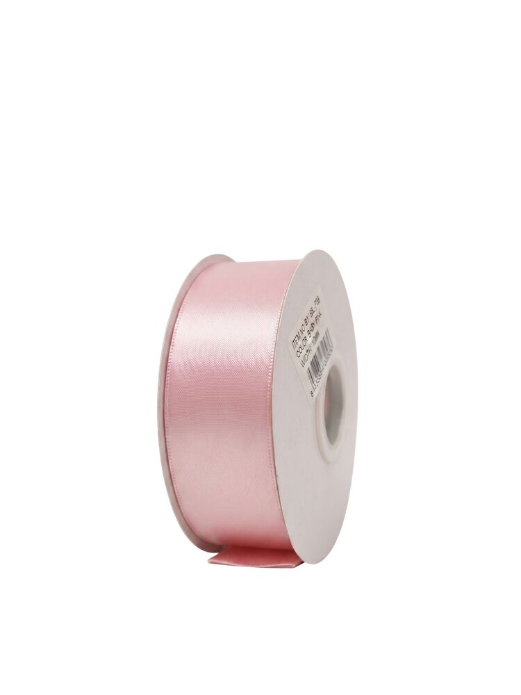 1.5 Inch Polyester Single Satin Ribbon (50 Yards) - Light Pink -- 9 Per Case