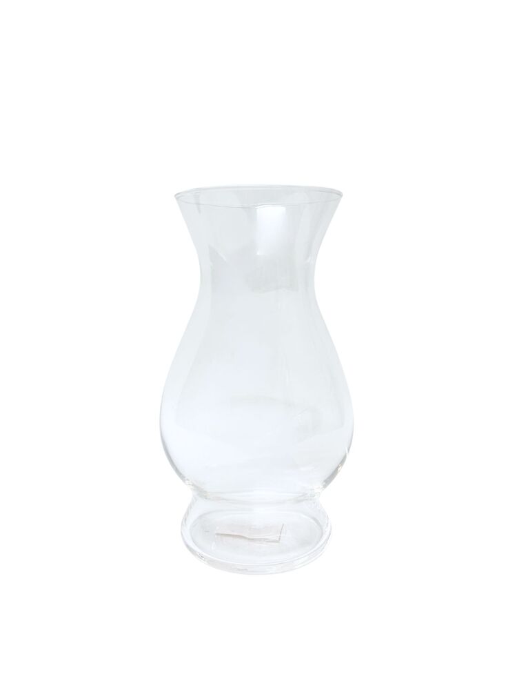 10.5 Inch Clear Belly Glass Vase 5"W x 10.5"H -- 6 Per Case