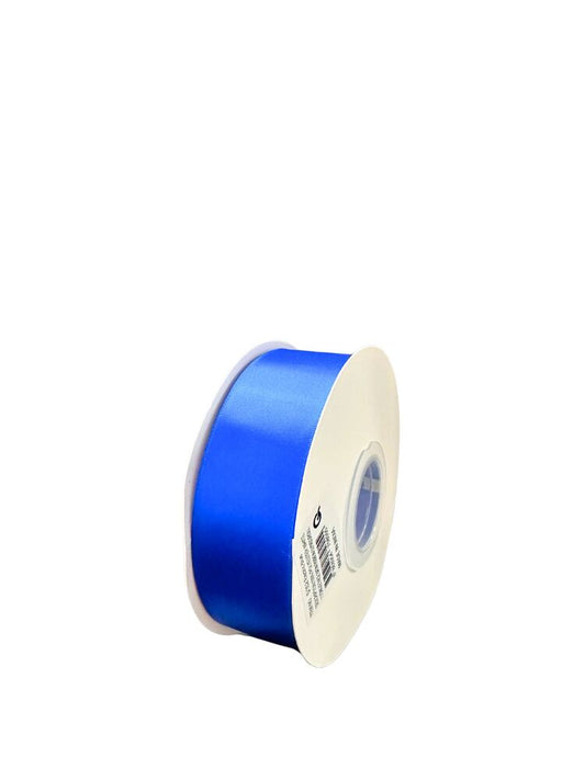 1.5 Inch Polyester Single Satin Ribbon (50 Yards) - Electric Blue -- 9 Per Case