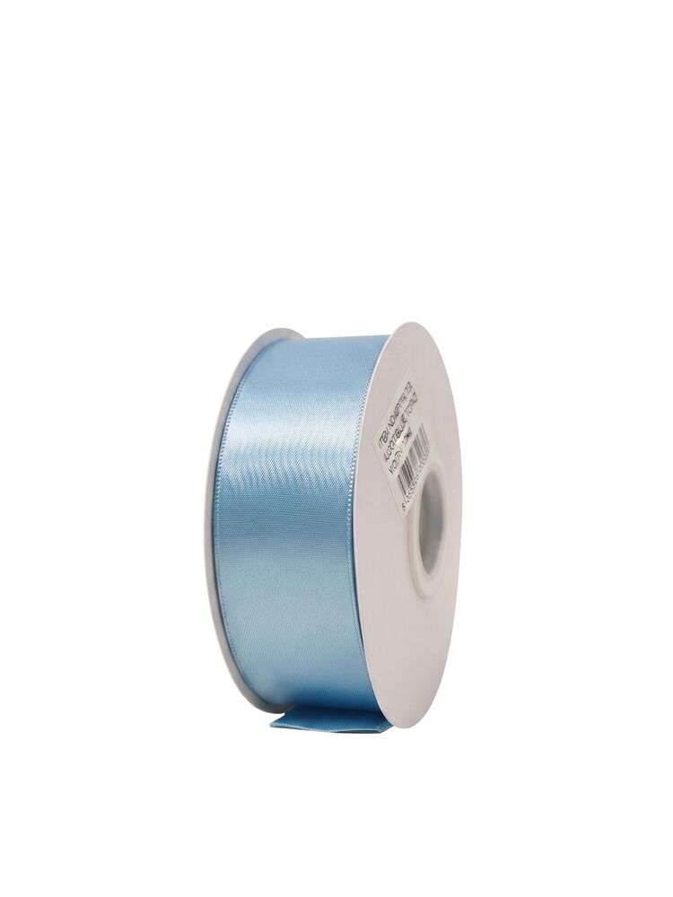 1.5 Inch Polyester Single Satin Ribbon (50 Yards) - Blue Topaz -- 9 Per Case