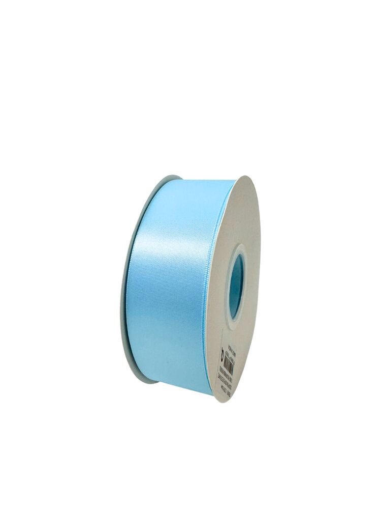 1.5 Inch Polyester Single Satin Ribbon (50 Yards) - Light Blue -- 9 Per Case