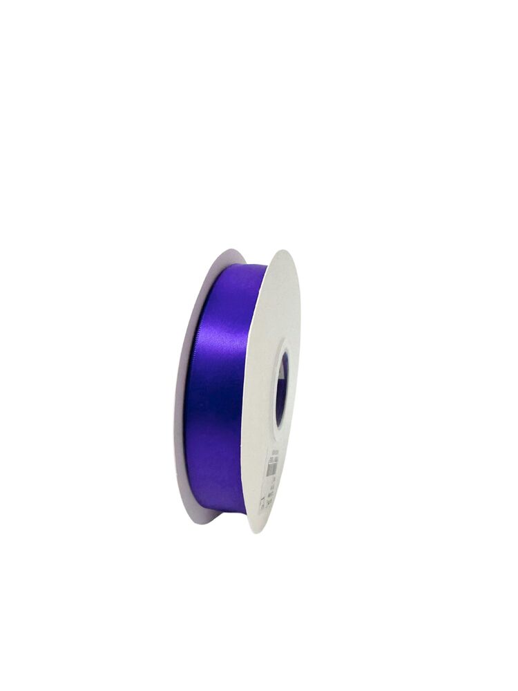 7/8 Inch Polyester Single Satin Ribbon (50 Yards) - Purple -- 13 Per Case
