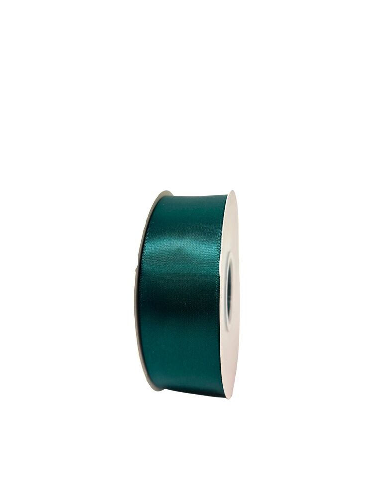 1.5 Inch Polyester Single Satin Ribbon (50 Yards) - Hunter -- 9 Per Case