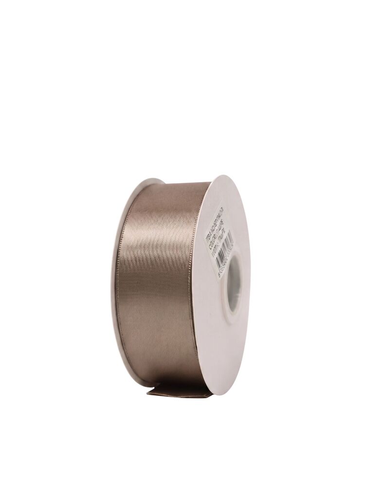 1.5 Inch Polyester Single Satin Ribbon (50 Yards) - Taupe -- 9 Per Case
