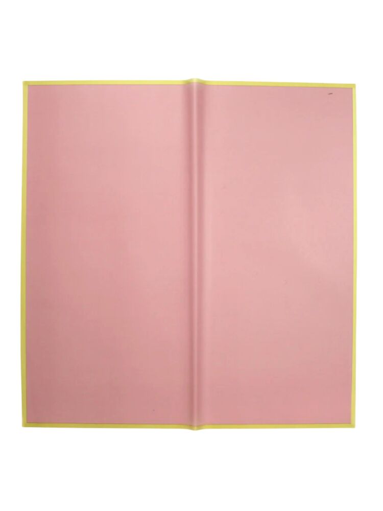 Pink w/ Gold Edge Flower Wrapping Paper 20pcs -- 50 Per Case