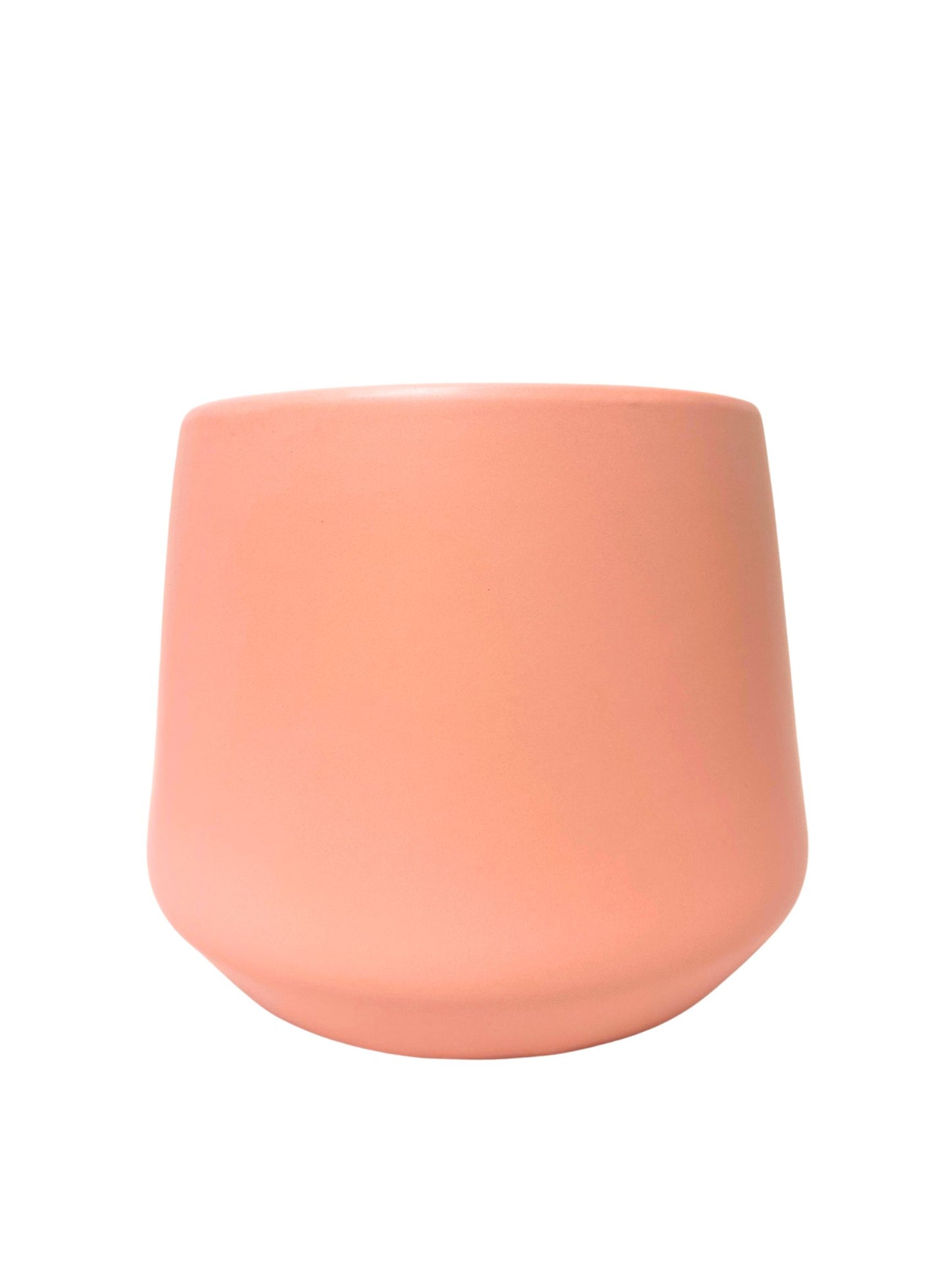 7 Inch Rose Blossom Round Ceramic Vase 8.5"W x 7"H -- 6 Per Case