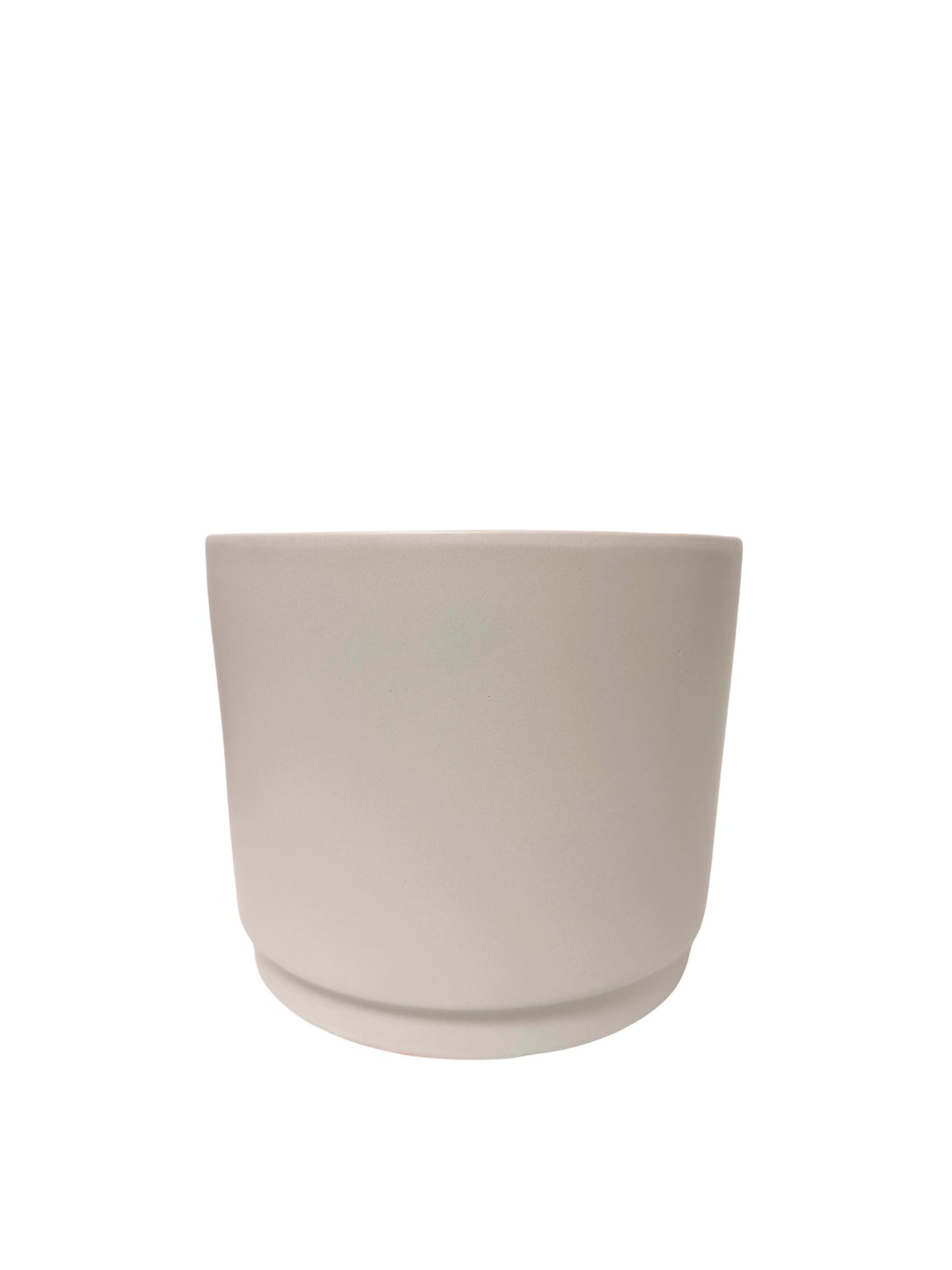 5.5 Inch Gray Stone Round Ceramic Vase 6.75"W x 5.5"H -- 8 Per Case