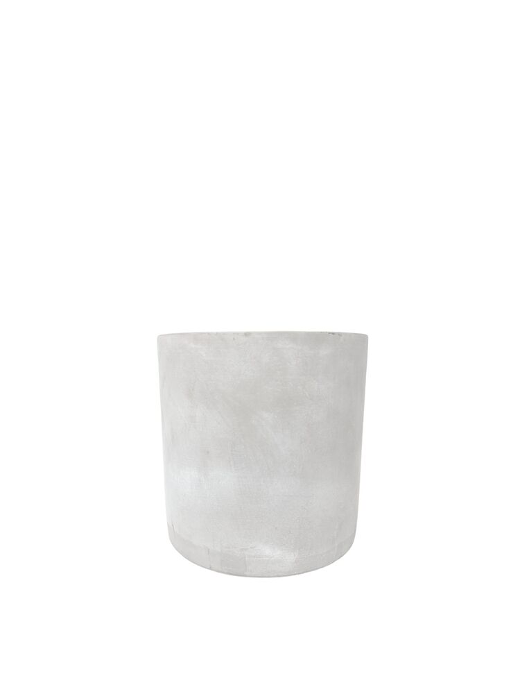 5 Inch Gray Cylinder Cement Planter 5"W x 5"H -- 8 Per Case