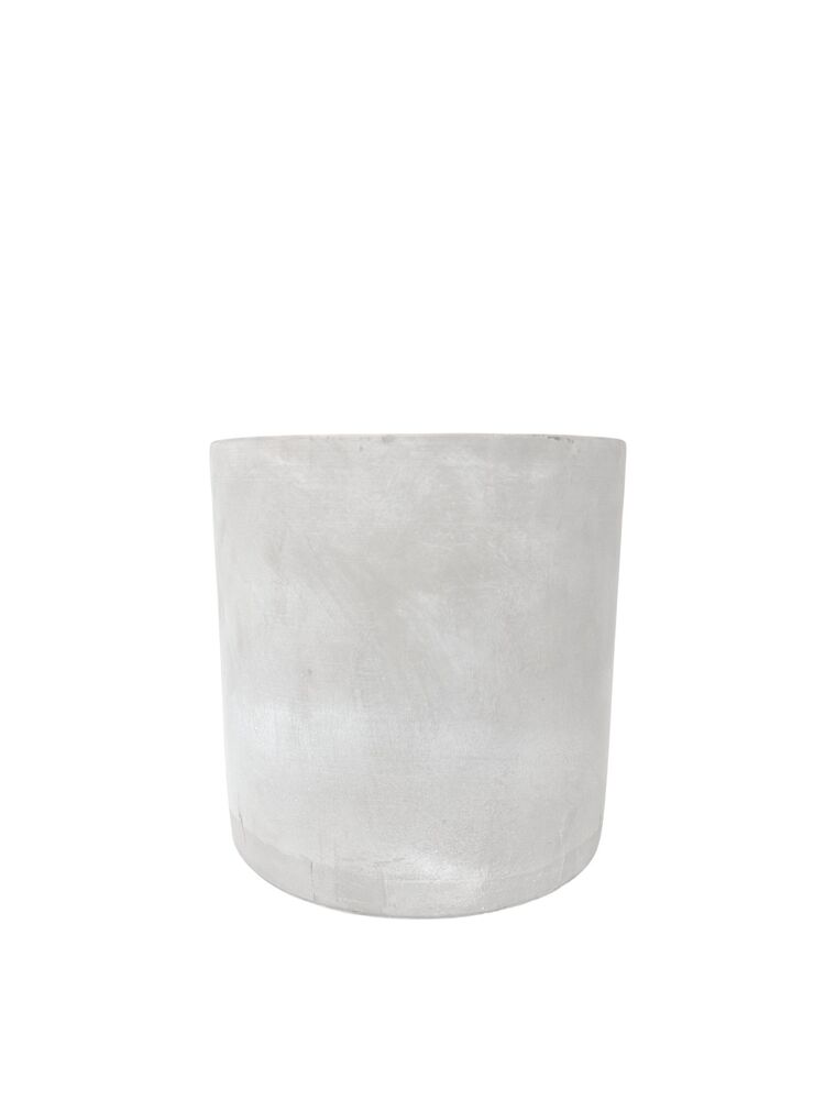 6 Inch Gray Cylinder Cement Planter 6"W x 6"H -- 8 Per Case