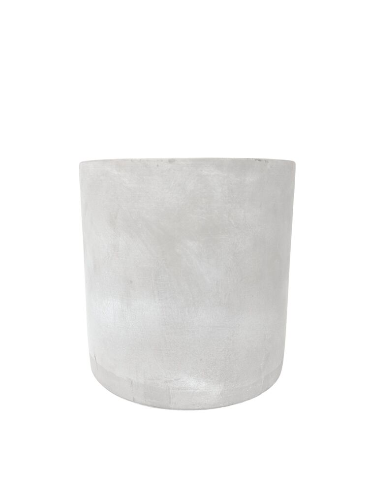 7 Inch Gray Cylinder Cement Planter 7'W x 7"H -- 4 Per Case
